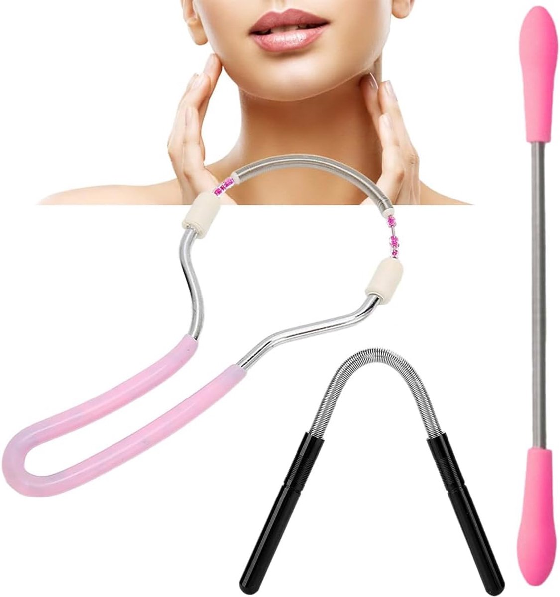 Thijox - 3 stuks Veer-Epilators, Handmatige Epilator voor Gezichts- en Lichaamshaar, Fijne Haren, Gemakkelijk in Gebruik, Kwalitatieve Gereedschappen