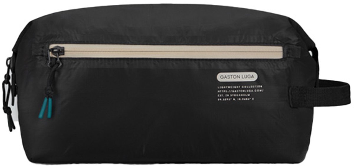 Gaston Luga Lightweight Washbag - Black