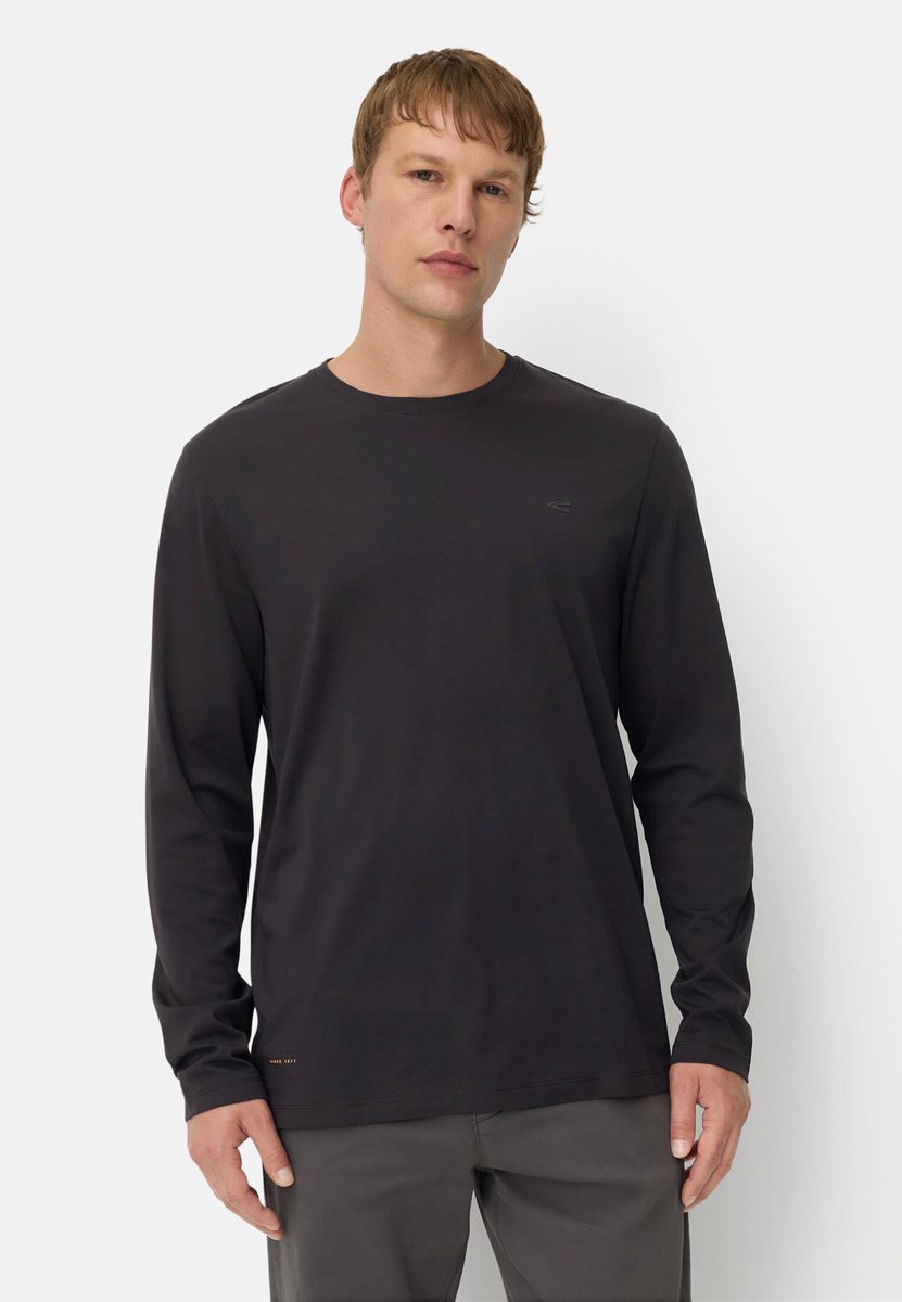camel active fleXXXactive® T-shirt met lange mouwen en Stay Fresh-functie - Maat menswear-L - Zwart