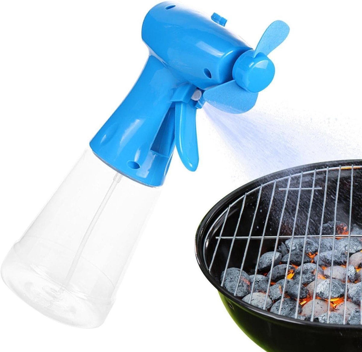 Mistventilator - Koel Spray - Buiten Afkoelen - Draagbaar Vernevelaar - 350ml - Blauw