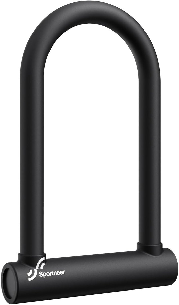 SnelShoppen - U Lock Fiets Slot 18mm, Veiligheidsslot met 1.8m Stalen Kabel en Verstelbare Bevestigingsbeugel, Waterdicht en Schokbestendig, Perfect v