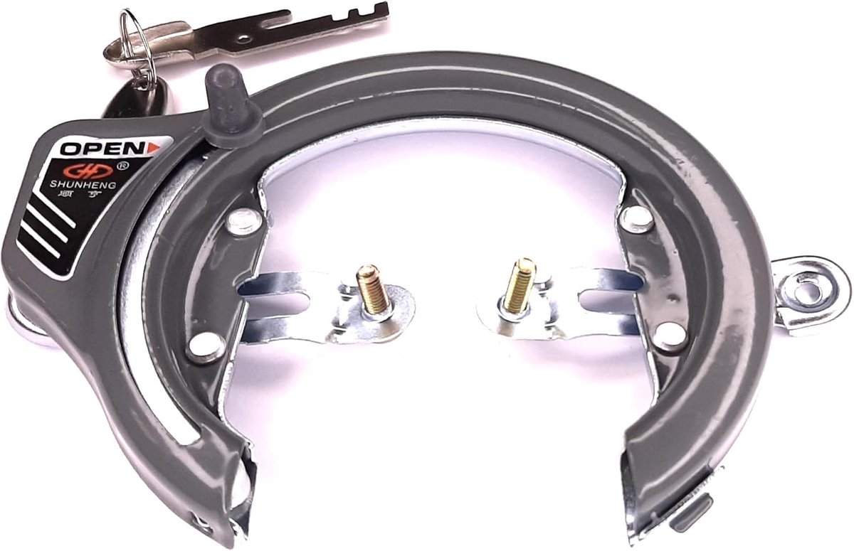 SnelShoppen - Fietsslot Frame Lock met Sleutels en Bevestigingsschroeven - Lichtgewicht Anti-Diefstal Beveiliging voor Fietsen, Mountainbike, Stadfiet