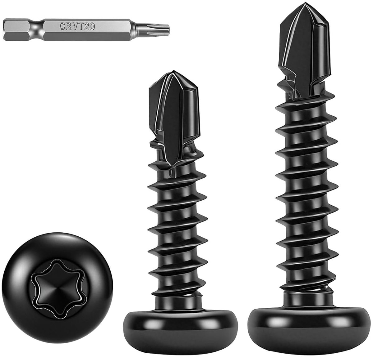 100 Stuks Torx Boorschroeven M4,2 x 25 mm - Ronde Kop Zelfborende Schroeven - Roestvrij Staal voor Dak en Meubelmontage
