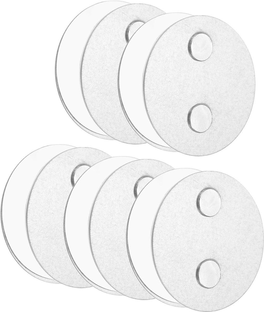 SnelShoppen - Pack van 5 Rookmelders met Magnetische Houder, Extra Sterke Zelfklevende Pads en 2-Weg Magneten, Universele Magnetische Bevestiging, 70