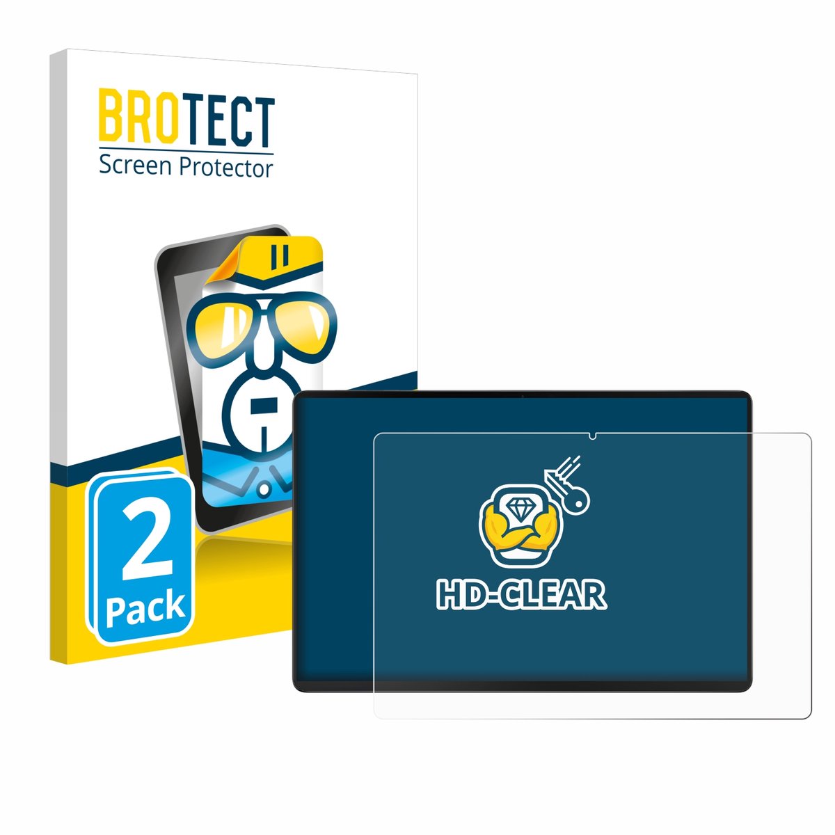 BROTECT - Screenprotector voor Acer Iconia X12 - Folie Beschermfolie transparant 2 Stuks