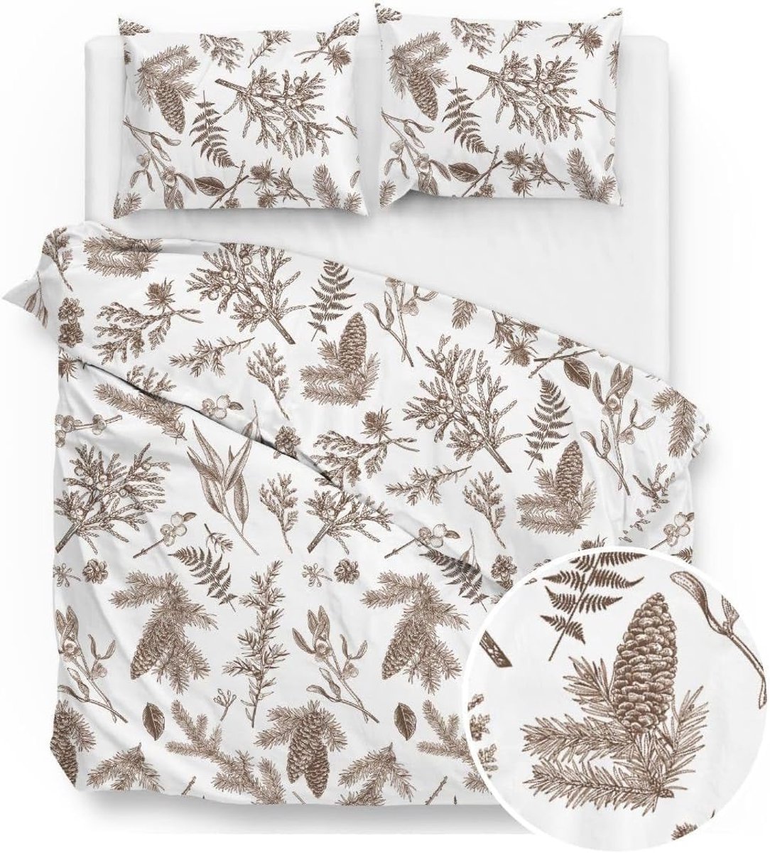 SnelShoppen - Dekbedovertrek Flanel 260 x 200/220 cm Extra Breed - Zacht en Comfortabel - Blanc Lits-jumeaux voor een Luxe Slaapervaring