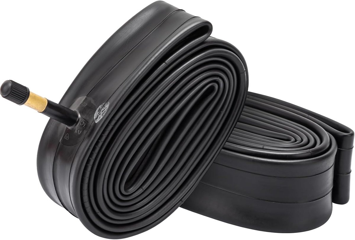 SnelShoppen - 2 Stuks 700x38C Fietskamers met Schrader Ventiel 48mm, Ideaal voor 700x35C-700x43C Racefietsen, Hoogwaardige Butylrubber Binnenbanden