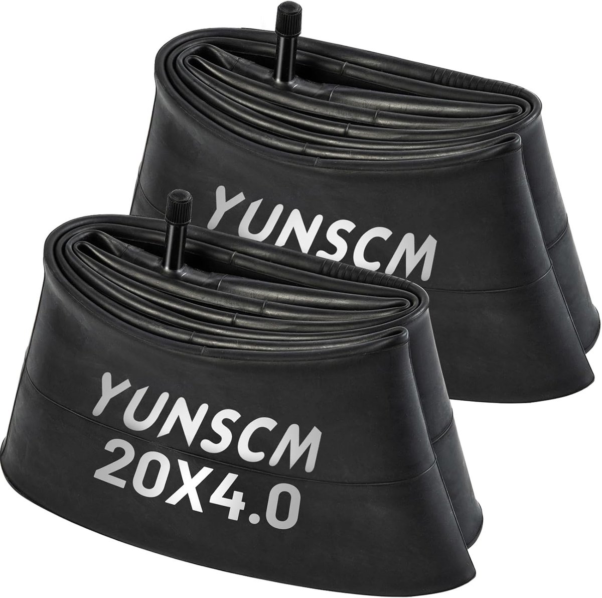 SnelShoppen - 20x4 Inch Fietsbuis AV32mm Schrader Ventiel 20 x 4.0 Fat E-Bike Buizen voor 20 x 3.5/4 inch Dikke Fietsen - 2 Stuks Hoogwaardige Butylru
