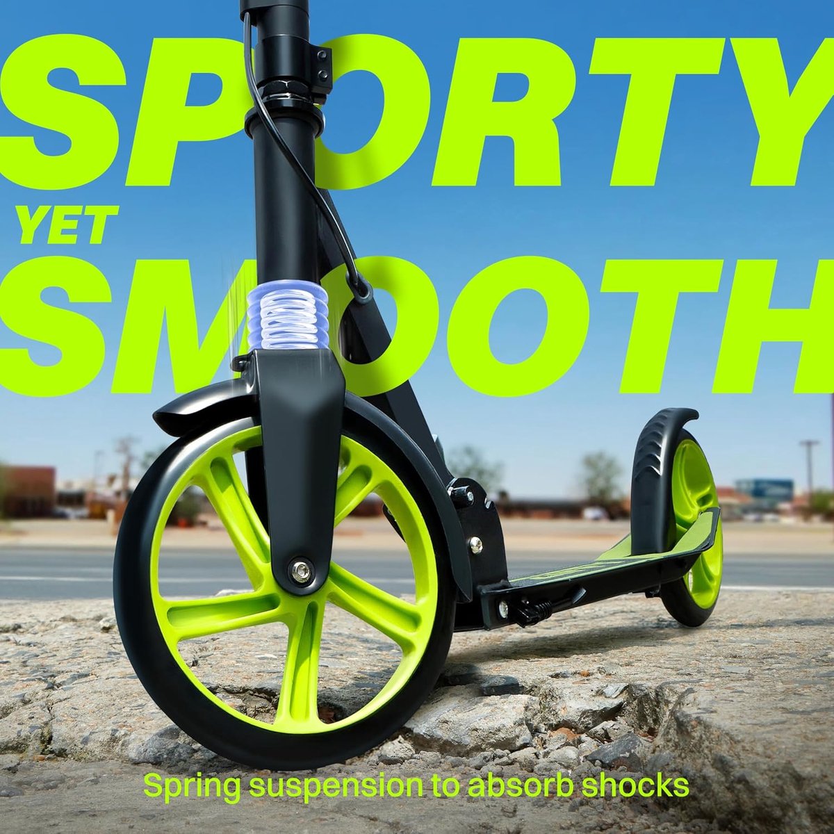 SnelShoppen - Kick Scooter voor Kinderen 6-12 Jaar, Verstelbare Hoogte, Vouwbaar, Veilig en Soepele Rit, Ideaal voor Buiten Spel en Schoolvervoer
