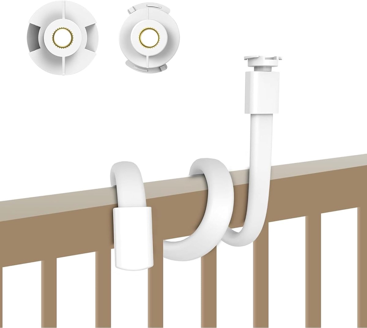 SnelShoppen - Flexibele Baby Monitor Houder voor Ledikant, Compatibel met Diverse Camera's, Zonder Boren, Universele 1/4" Schroefdraad, Ideaal voor Ba