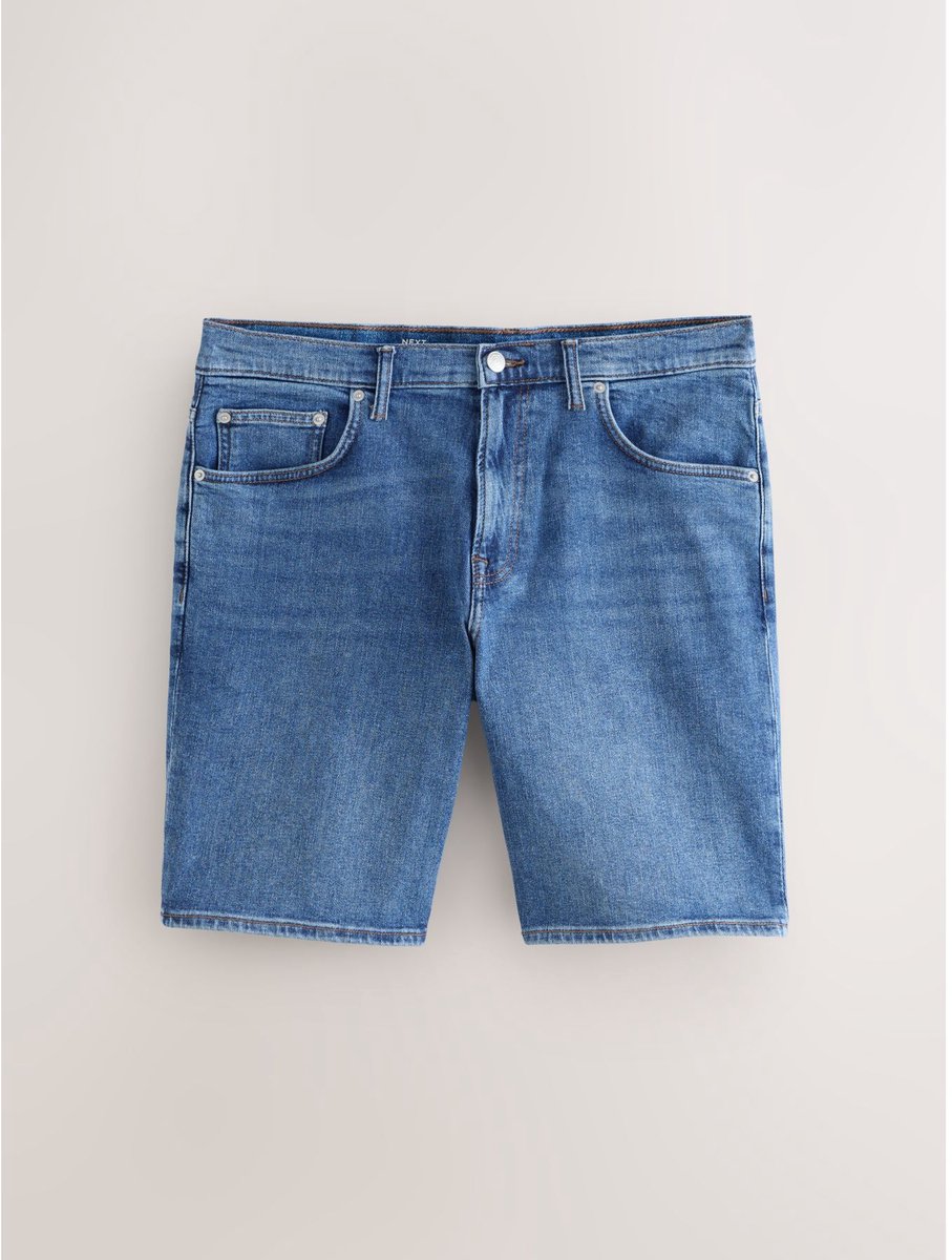 Next - Heren - Denim short - Blauw