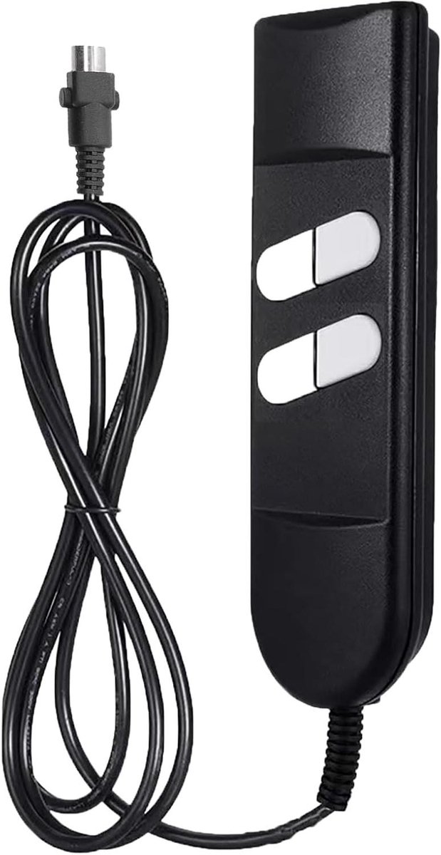 Afstandsbediening Stoel - Stoel Bediening - Zitcomfort Verstelbaar - 4 Knops Functie - 1.5 Meter Kabel - Zwart