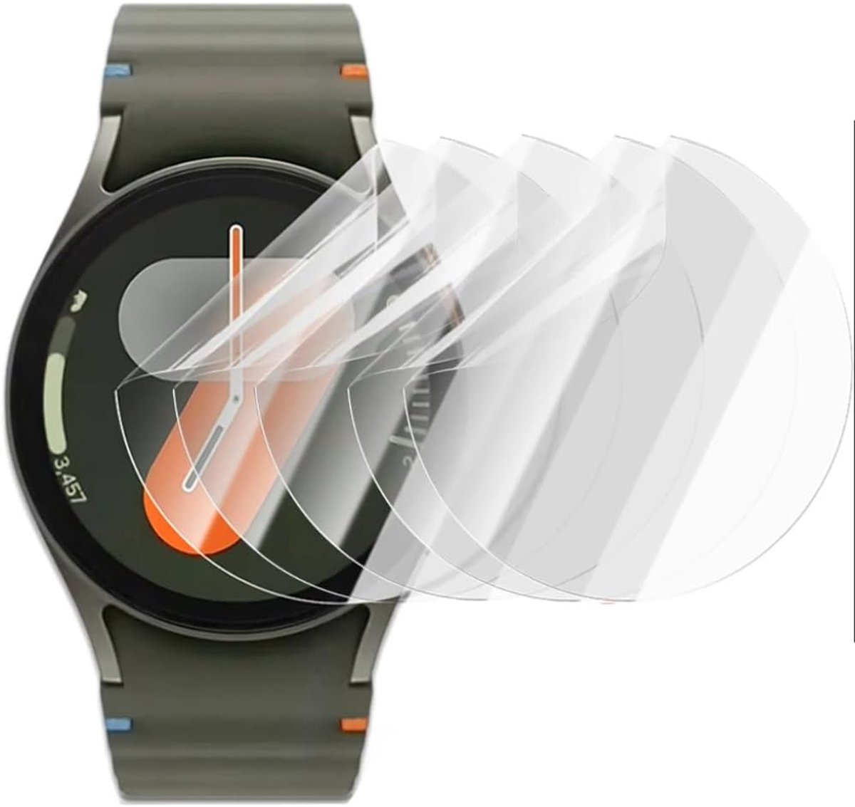 SnelShoppen - 6Piece Smart Watch Hydrogel Film voor 1.43" Smartwatch, Zachte TPU Hydraulische Screen Protector, Touch Gevoelig, Zelf Healing, Eenvoudi