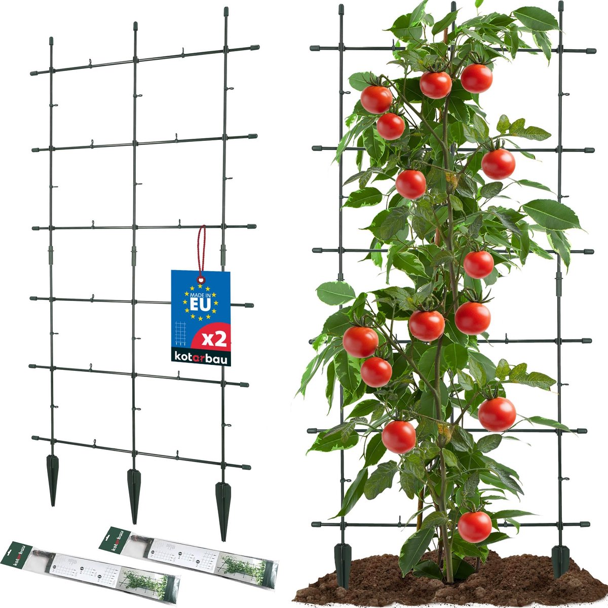KOTARBAU 2 Stuks Plantensteun Klimplanten, Trellis Klimplanten 60x120 cm