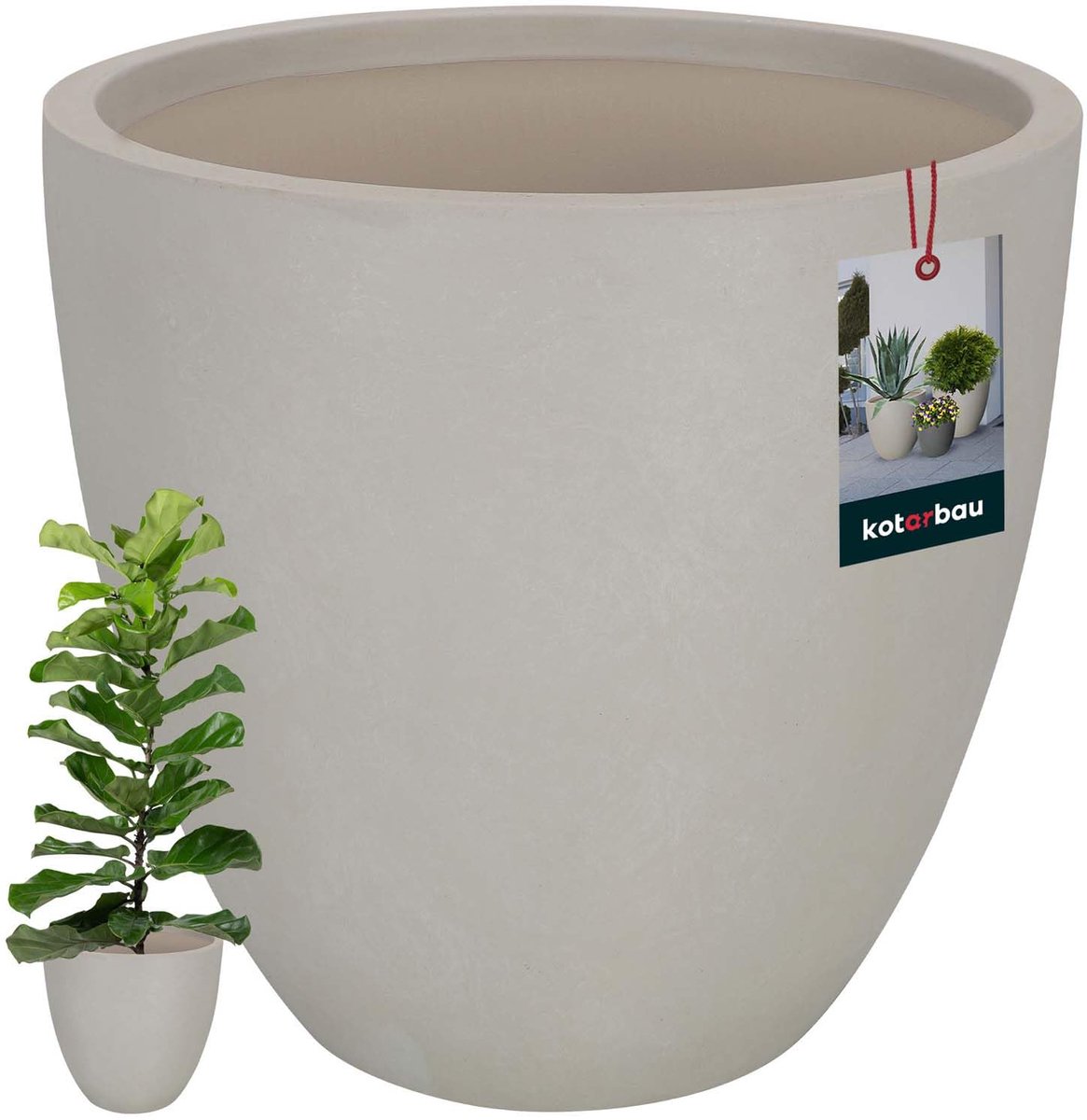 KOTARBAU Bloempot, Plantenpot, Bloempot voor Kamerplanten ⌀ 36 cm
