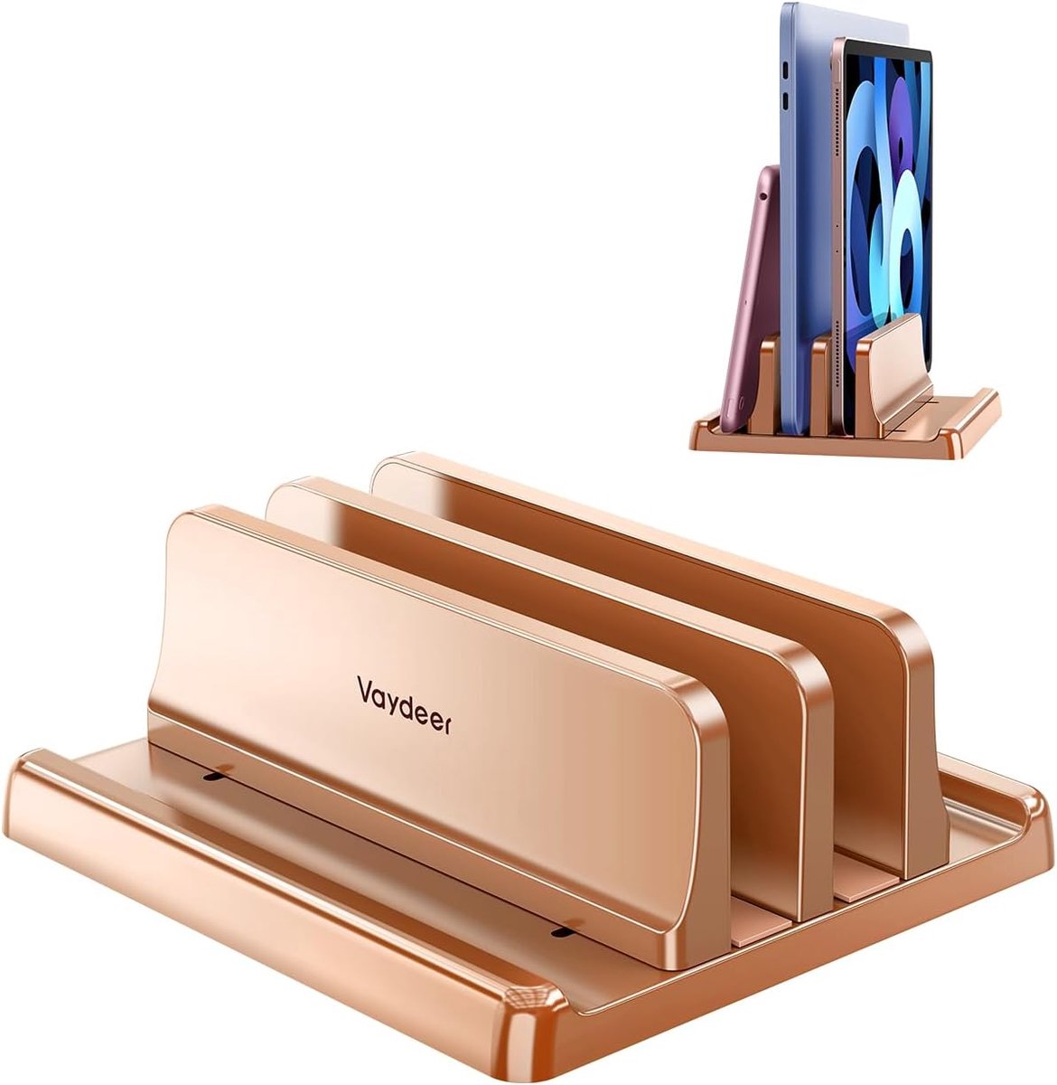 SnelShoppen - Verticale Laptopstandaard, Ruimtebesparende 4-in-1 Laptopstandaard voor MacBook, iPad en Tablets tot 17,3 inch, Ideaal voor Thuis en Kan