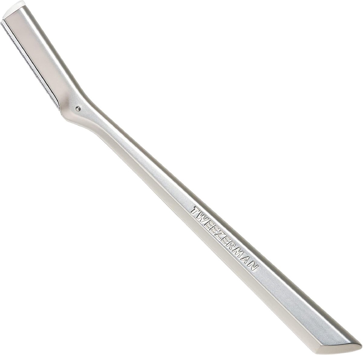 SnelShoppen - Scheerapparaat voor Gezichtshaar - Nauwkeurig Ontharen met Roestvrijstalen Scheermesje - Zilver - Perfect voor Dermaplaning en Gladde Hu