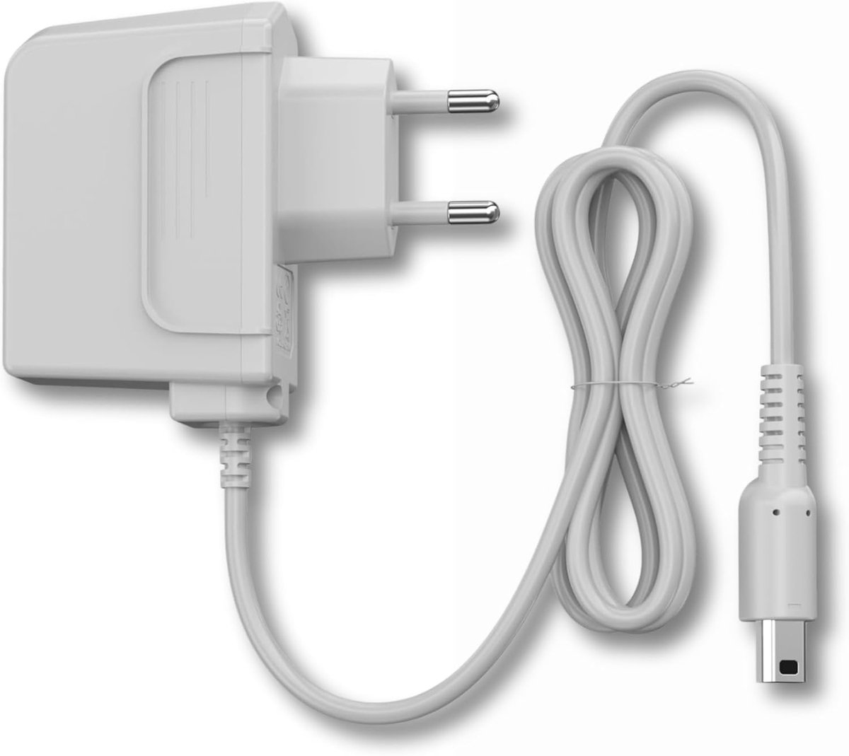 SnelShoppen - Oplaadkabel Charger voor Handheld Consoles - Compatibel met 3DS, DSi, 2DS - 1m Kabel met EU Plug - Input 100-240V, Output 4.6V 350mAh -