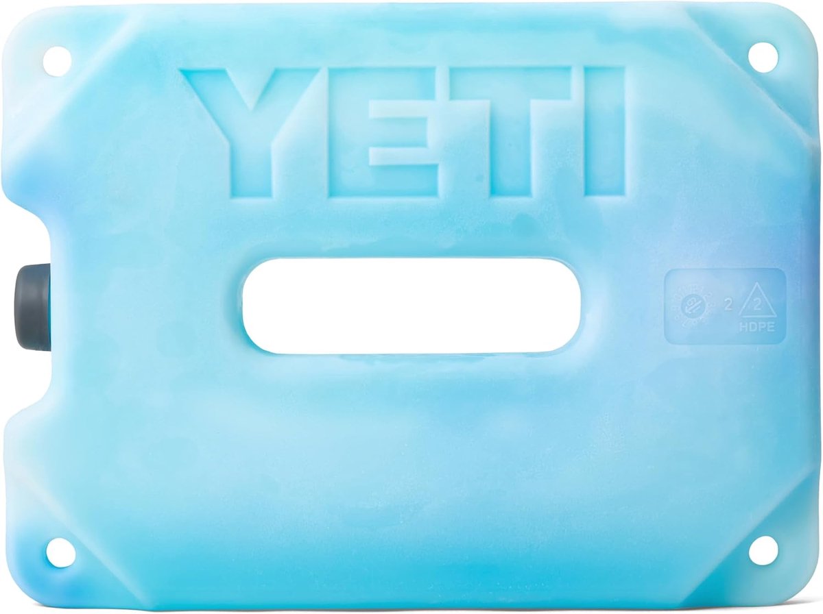 Thijox - YETI Ice Block Herbruikbare Koeltas, Weervriesbaar, Helder, 1,8 kg - Ideaal voor Camping, Feest, Tuin, Keuken en Outdoor Activiteiten