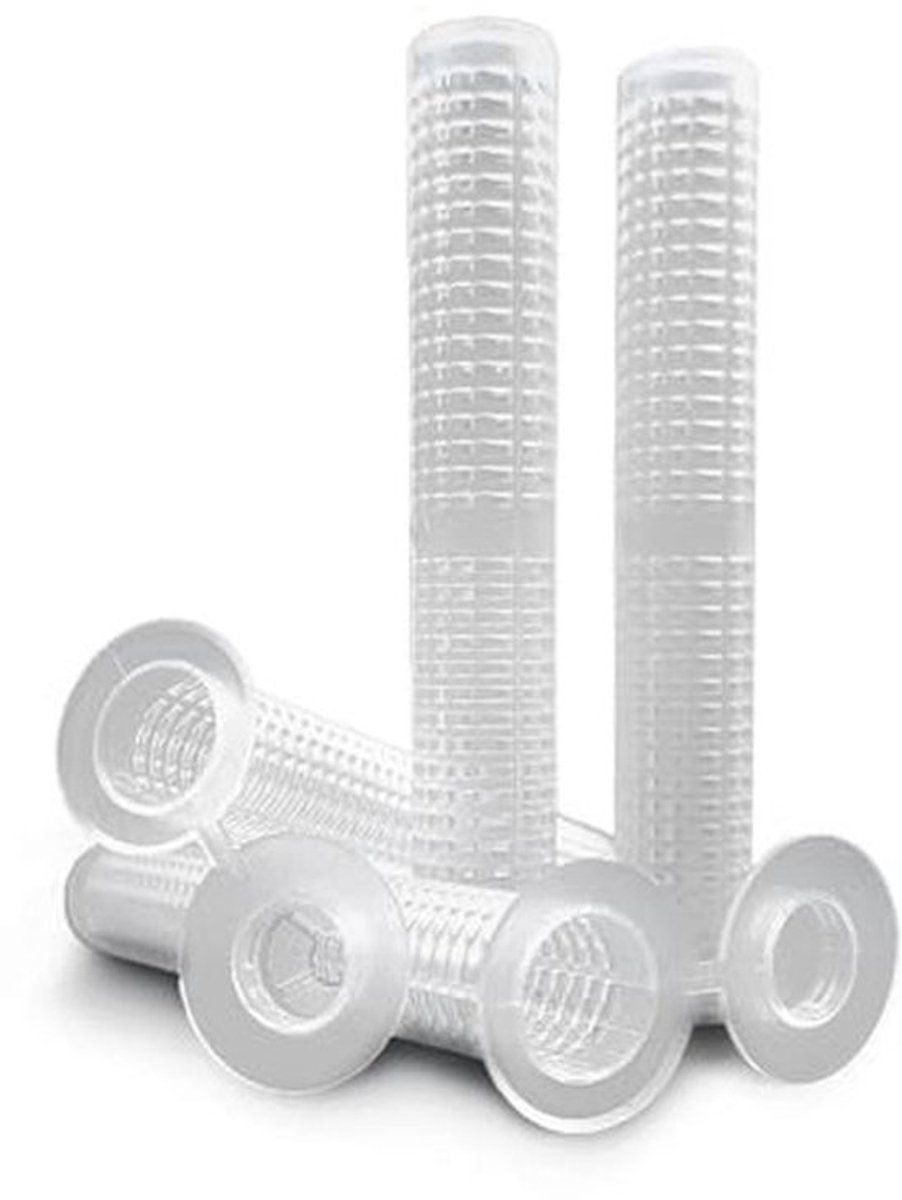 Zeefhuls 12 x 80 mm voor Composietmortel - 10 Stuks voor M6-M8 Schroefdraad - Kunststof Ankerhuls voor Injectiemortel