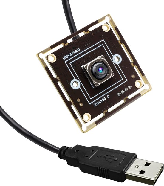 SnelShoppen - 12MP Autofocus USB Camera Module 4K 30fps Webcam Board voor Computer UVC USB2.0 1080P 60fps PC Camera IMX362 Hoogwaardige Machine Vision