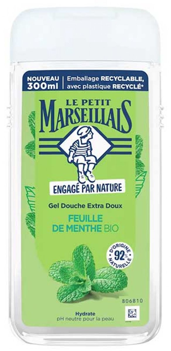Le Petit Marseillais Extra Zachte Douchegel Bio Muntblad 300 ml