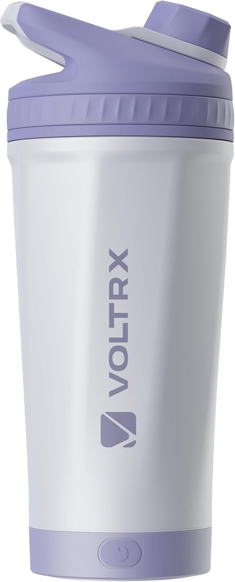 SnelShoppen - Geïsoleerde Roestvrij Stalen VOLTRX ChillMix Shaker Fles - USB C Oplaadbare Elektrische Eiwit Mixer voor Eiwitshakes en Maaltijdvervangi