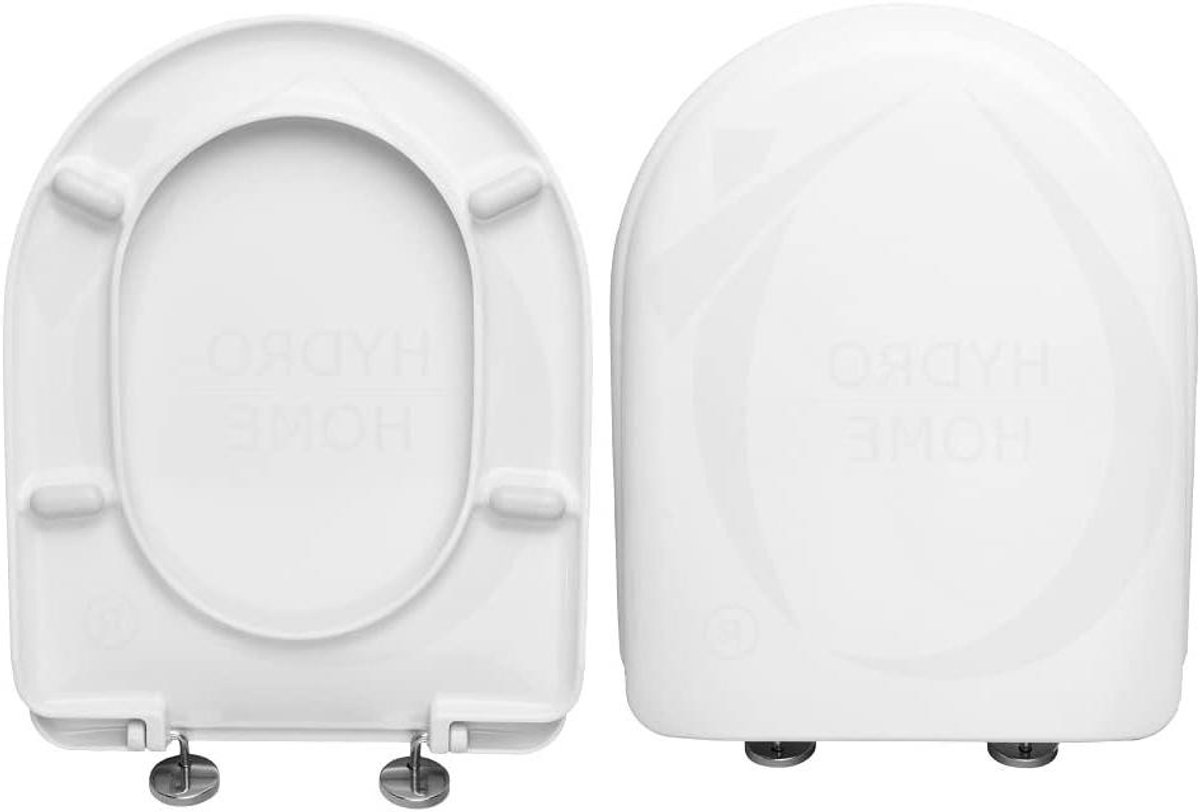 Toiletbril - Zitting Deksel - Badkamer Verbetering - Verstelbare Scharnieren - 43x36cm - Wit