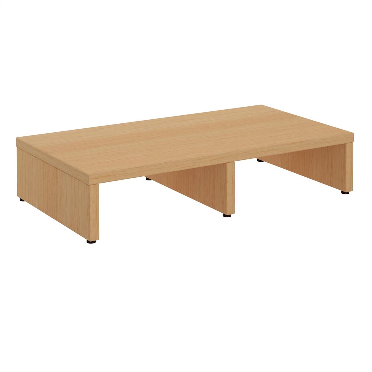 Monitorstandaard MONITOR, 50 cm breed - beukenkleur
