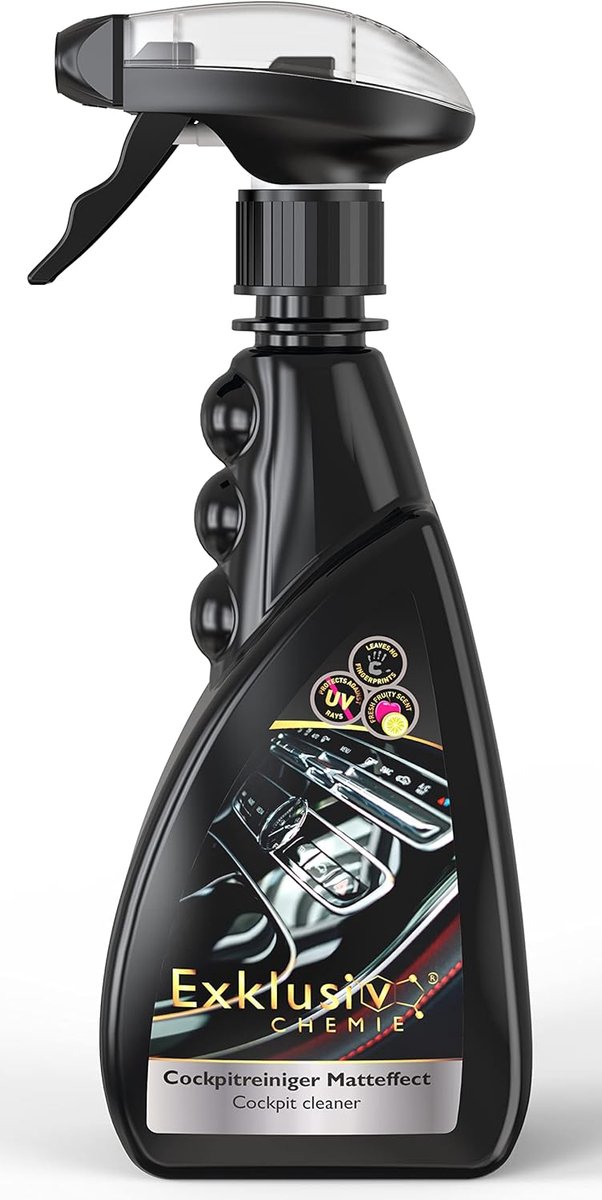 SnelShoppen - Cockpit Cleaner Mat Effect 500ml | Dashboard Reiniger en Onderhoud voor Auto | Professionele Interieurverzorging | Verwijdert Vingerafdr