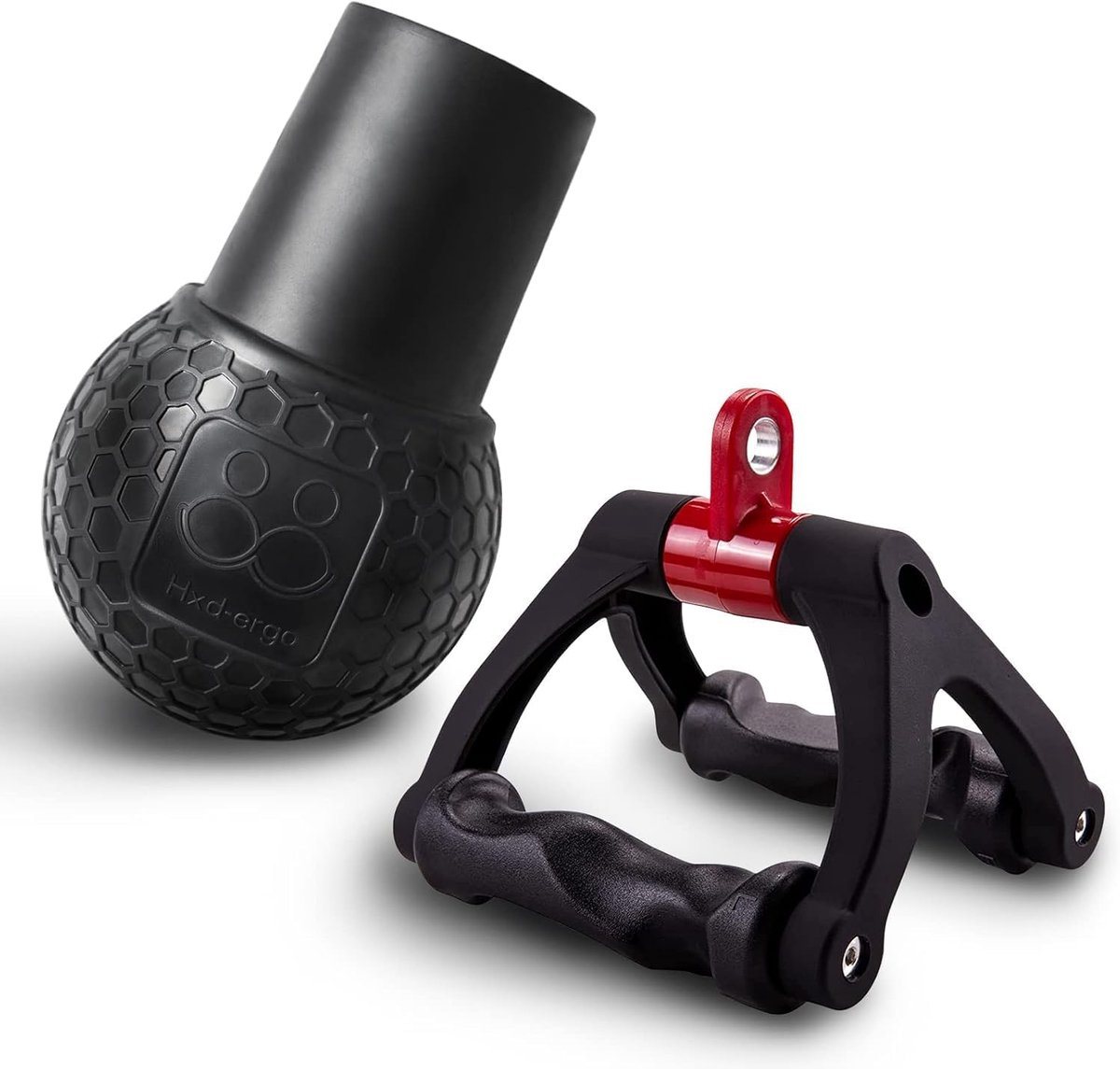 SnelShoppen - Double D Rowing Handle - Parallel Handgrepen voor Krachttraining - Fitness Cable Grips voor Biceps en Triceps - Ideaal voor Thuis Gym