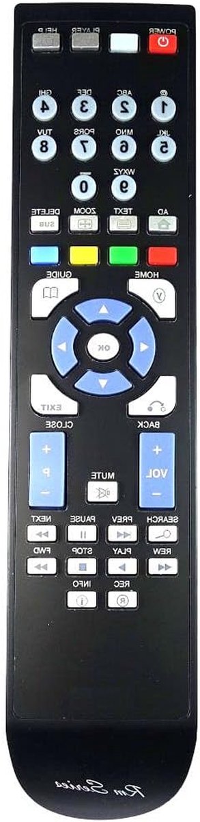 Dvd Recorder Afstandsbediening - Universele Bediening - Gemakkelijk Zenders Zappen - Direct Klaar Voor Gebruik - 10 Meter Bereik - Zwart