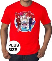 Grote maten - rood Toppers in concert 2019 officieel plus size t-shirt heren - Officiele Toppers in concert merchandise 4XL