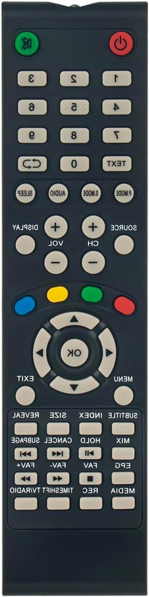 Afstandsbediening - Universele Controller - Televisie Bediening - Directe Werking - 10 Meter - Zwart