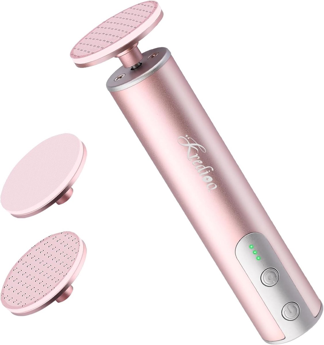 Thijox - Elektrische Eeltverwijderaar Voeten - Nano-Glas Eeltschaaf - Pedicureset met 3 Rotatieniveaus - Roze Goud - Voor Dode Huid en Voetverzorging