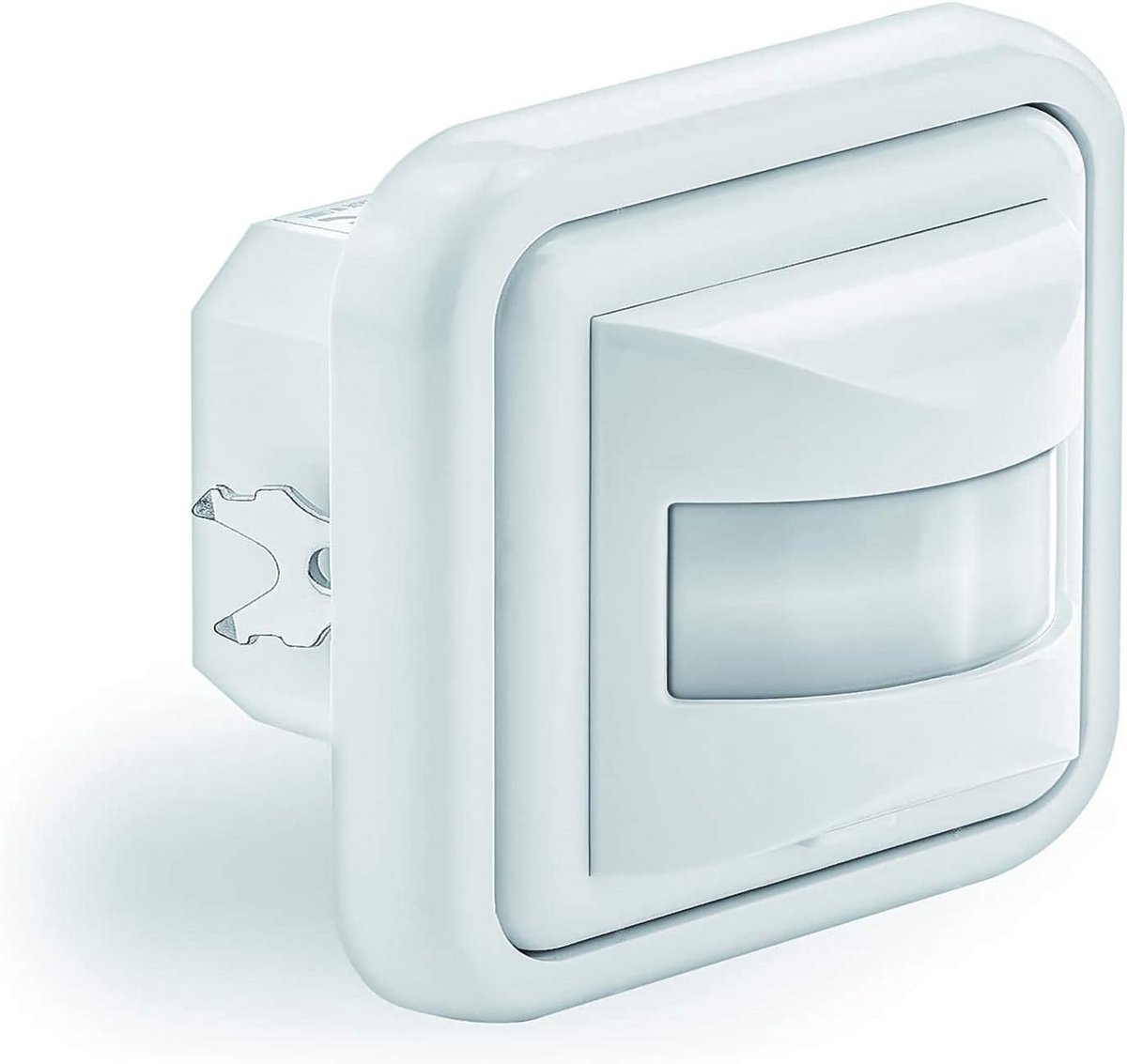 SnelShoppen - Bewegingssensor inbouw voor wanddoos, 2- of 3-draad aansluiting, ON/OFF/PIR schakelaar, 160° detectie, 9 m bereik, timer 10 s–7 min, lic