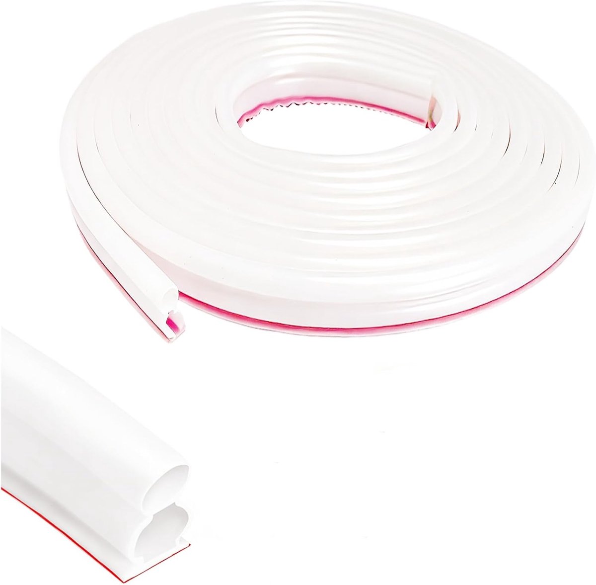 SnelShoppen - 6M Deurafdichting Afdichtingsband Flexibel 10mm x 15mm Rubberen Afdichtingsstrip Zelfklevend voor Deur en Raam, Tocht- en Geluidsdicht