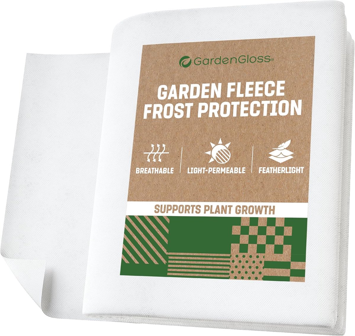 SnelShoppen - Garden Fleece Winter Fleece voor Planten - Frostbescherming Fleece, Winterbescherming Fleece, 1.5 m x 20 m, Licht- en Waterdoorlatend, S