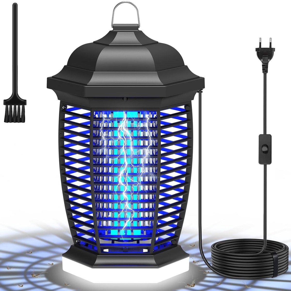SnelShoppen - Electric Insect Killer Mosquito Lamp 18W 4000V LED Licht Muggentransport met Waterdichte IPX4 voor Tuin, Camping, en Binnengebruik