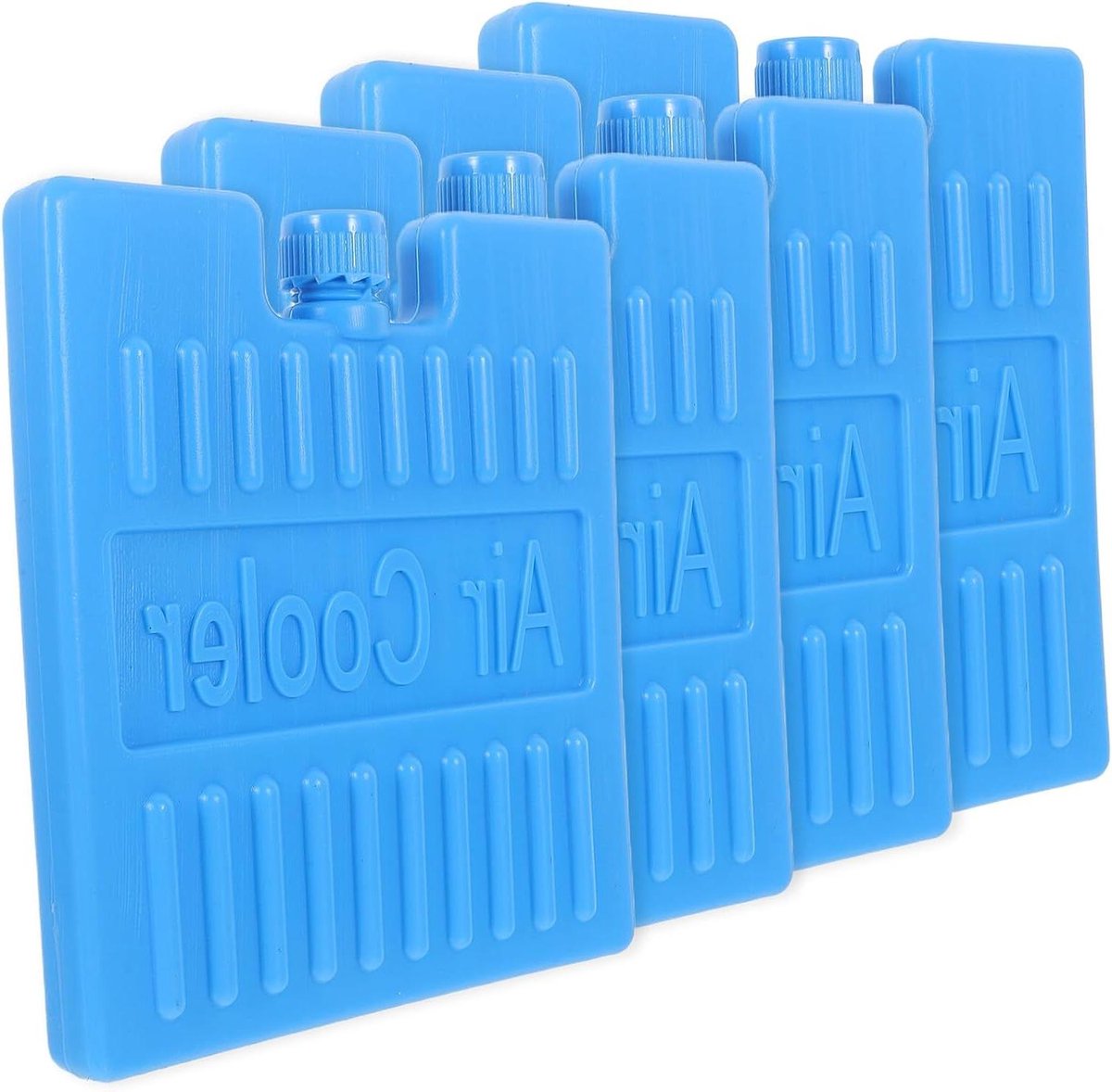 Herbruikbare Ijsblokken - Koelelementen Set - Langdurige Koeling - Extra Plat Ontwerp - 4 Stuks - Blauw