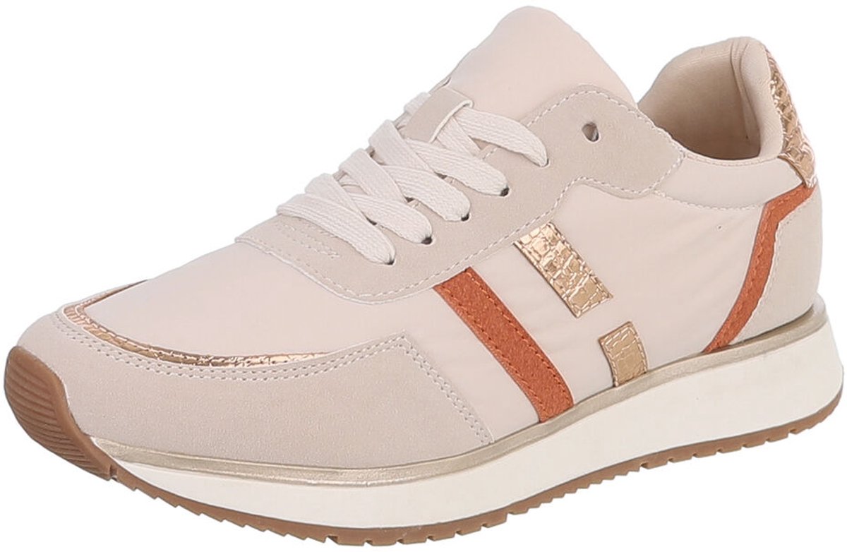 Sneaker - Vetersluiting en dikke zool - Dames Mt:36