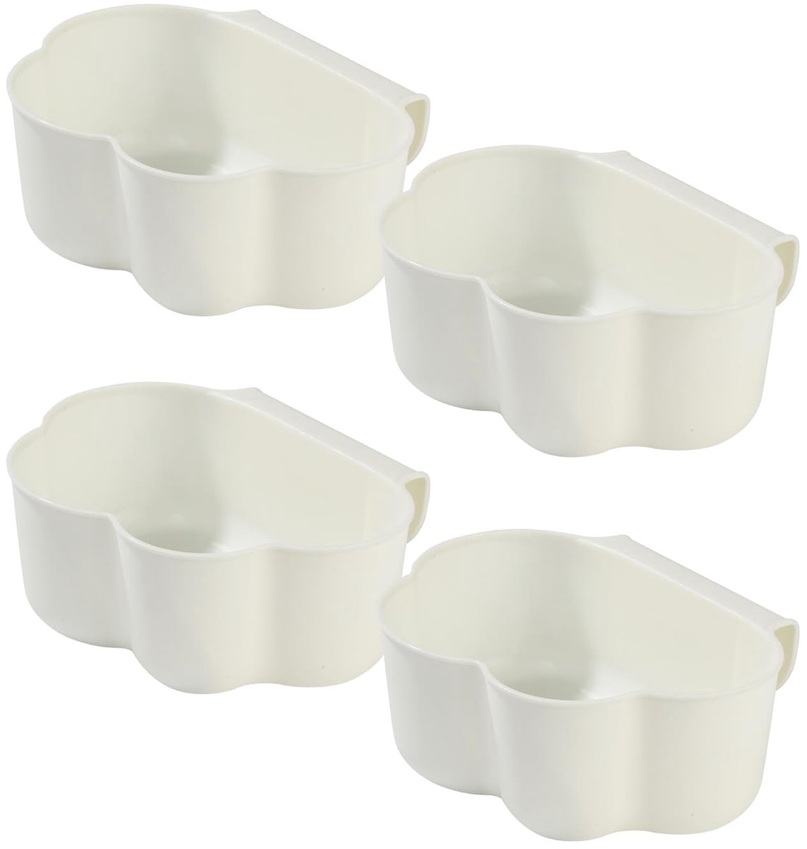 SnelShoppen - 4 Stuks Hangende Afvalbakken voor Keuken, Compacte Vuilnisemmer voor Keukenafval, Ideaal voor Keuken, Verzorgingstafel, Milieu-vriendeli