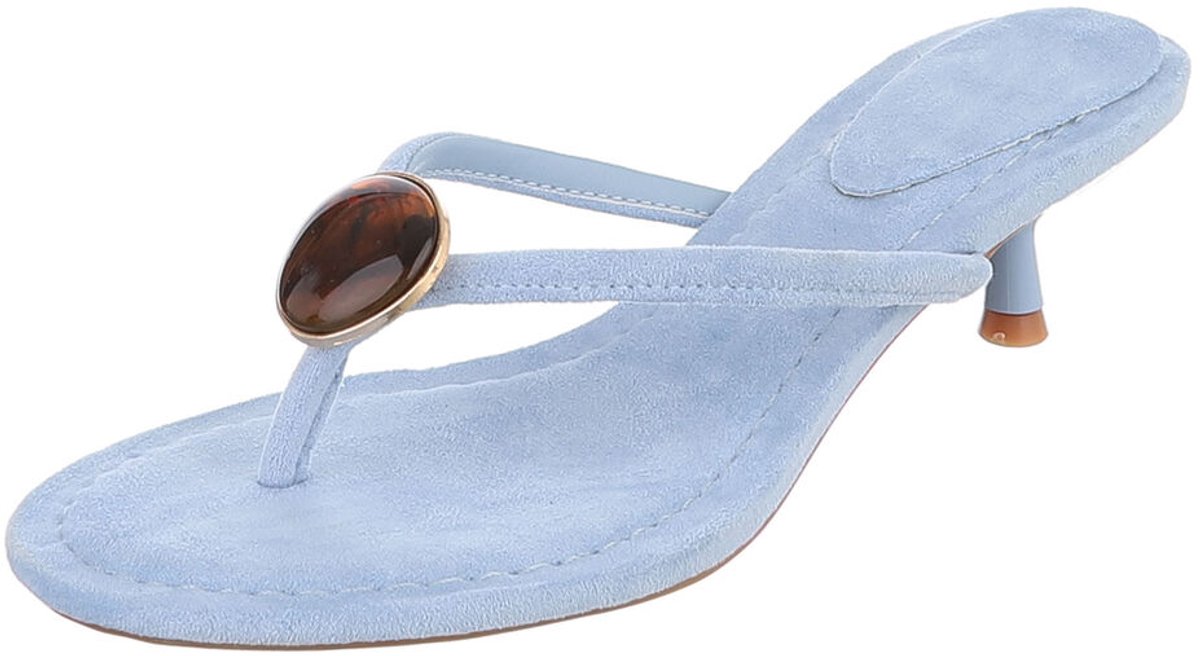 Slipper met hak en detail - dames Mt:36