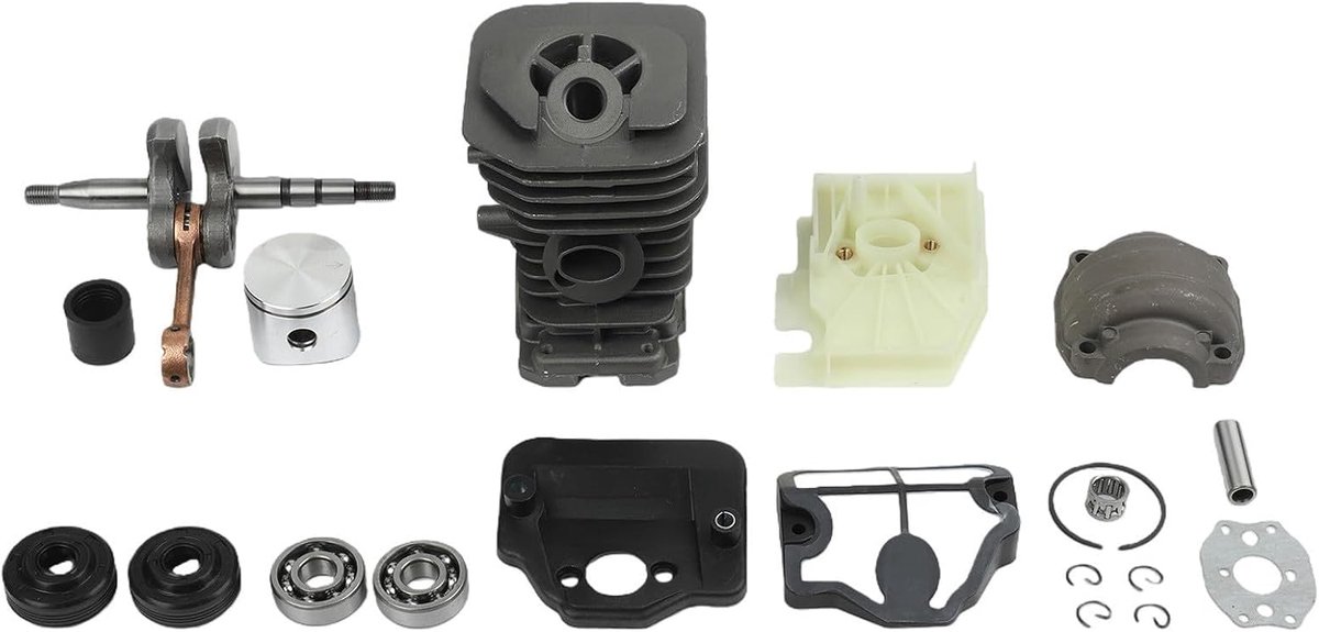 Kettingzaag Motor Kit - Cilinder Krukas Set - Motor Reparatie - Complete 16-delige Set - 38mm Boring - Metaal