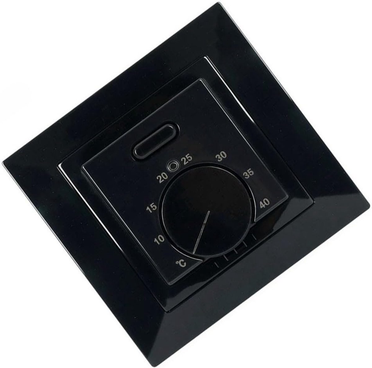 Vloerthermostaat Mechanisch - Thermostaat Vloerverwarming - Verwarming Regelen - Met Externe Sensor - 5-40 °C - Zwart