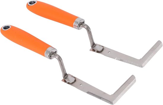 Spleetwieder Set - Onkruidsteker Tuin - Onkruid Verwijderen - Driezijdig Schraperontwerp - 2 stuks - Zilver — afbeelding 5