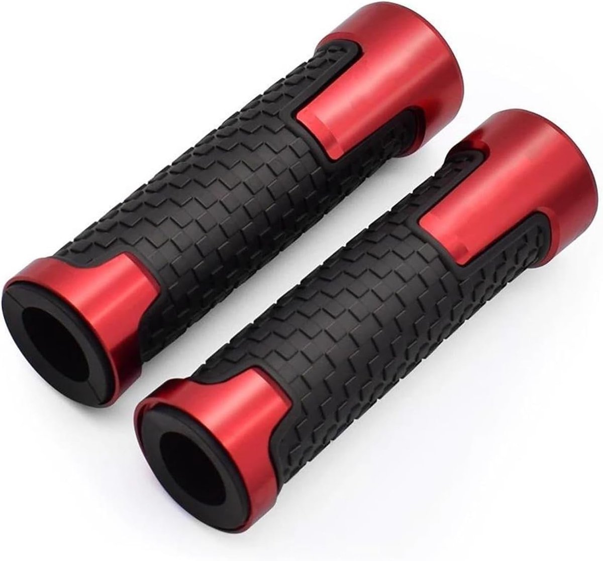 Motorfiets Handvatten - Stuurhandvatten Grip - Verbeteren Rijervaring - Antislip Schokabsorberend - 22mm 7/8" - Rood
