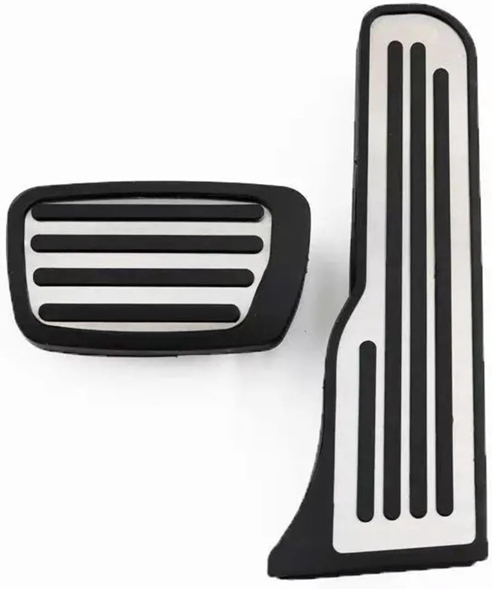 Autopedalen Set - Pedaalhoezen - Veiliger Rijden - Antislip Ontwerp - 2 Stuks - Zilverkleurig