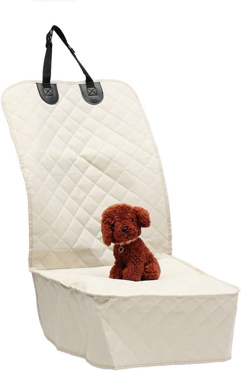 Huisdier Autostoel - Hondenmat - Veilig Reizen - Waterdicht Oxford Doek - 100x50 cm - Beige