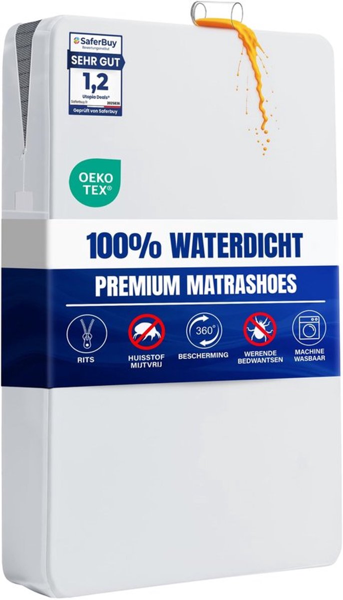 Dailygoods- Matrashoes Waterdicht - Matrasbeschermer 150x200 cm